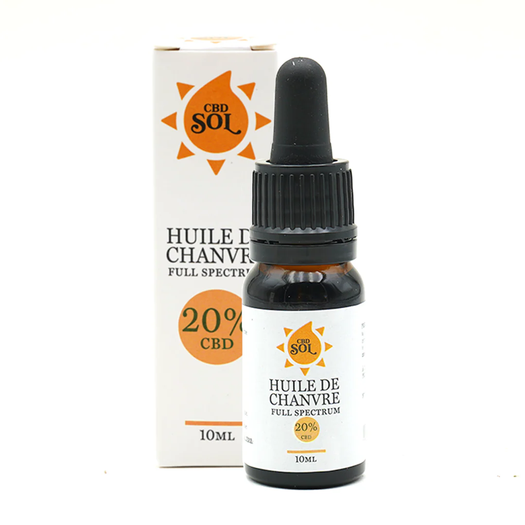 Huile CBD 20% Full Spectrum - CBD Sol