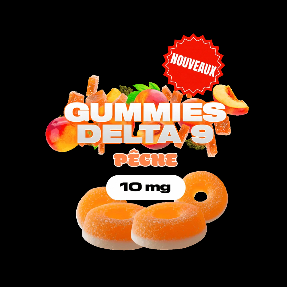 Gummies Delta 9 Pêche 10MG, Golden High